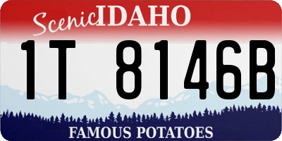 ID license plate 1T8146B