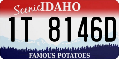 ID license plate 1T8146D