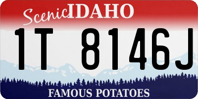 ID license plate 1T8146J