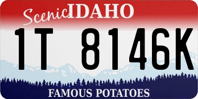 ID license plate 1T8146K
