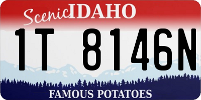 ID license plate 1T8146N