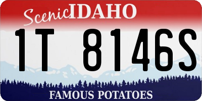 ID license plate 1T8146S