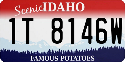 ID license plate 1T8146W