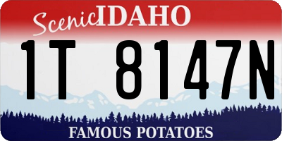 ID license plate 1T8147N