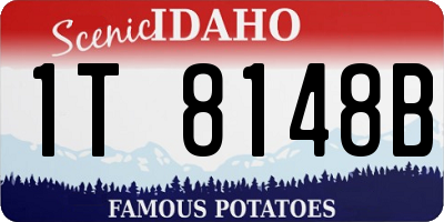 ID license plate 1T8148B