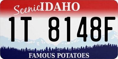 ID license plate 1T8148F