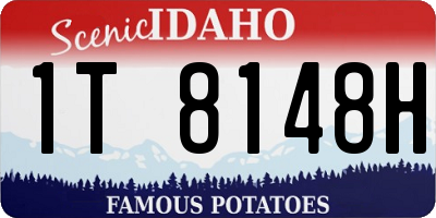 ID license plate 1T8148H