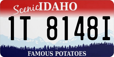 ID license plate 1T8148I