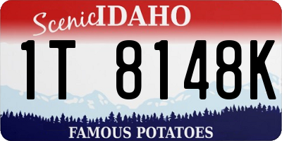 ID license plate 1T8148K