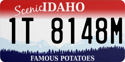 ID license plate 1T8148M
