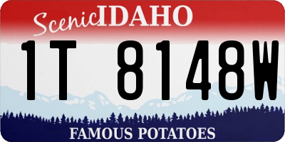 ID license plate 1T8148W