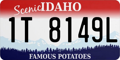 ID license plate 1T8149L