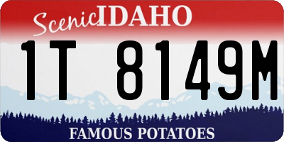ID license plate 1T8149M