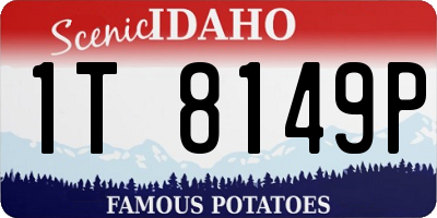 ID license plate 1T8149P