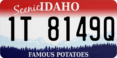 ID license plate 1T8149Q