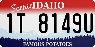 ID license plate 1T8149U