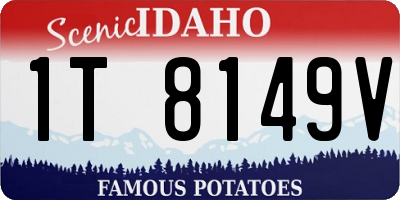 ID license plate 1T8149V