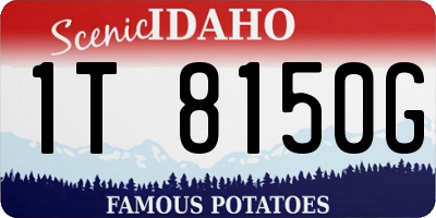 ID license plate 1T8150G