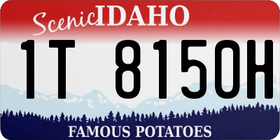 ID license plate 1T8150H