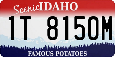 ID license plate 1T8150M