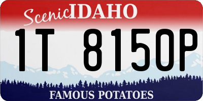 ID license plate 1T8150P