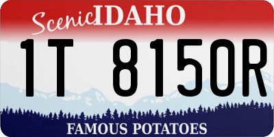 ID license plate 1T8150R