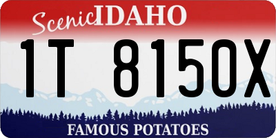 ID license plate 1T8150X