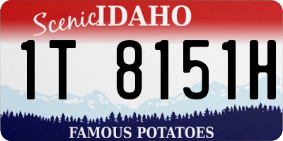 ID license plate 1T8151H