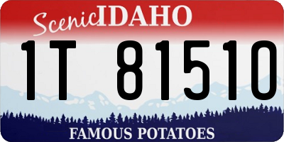 ID license plate 1T8151O