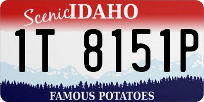 ID license plate 1T8151P