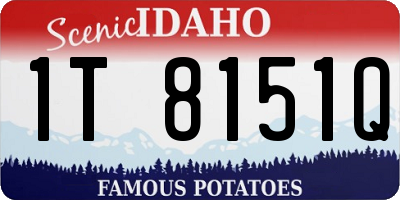 ID license plate 1T8151Q