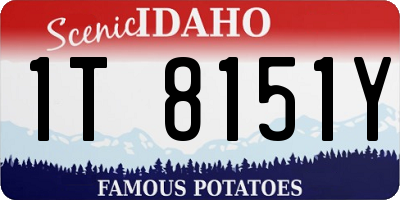 ID license plate 1T8151Y