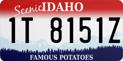 ID license plate 1T8151Z