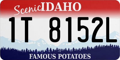 ID license plate 1T8152L