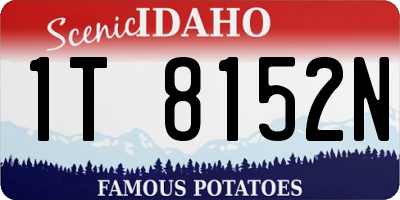 ID license plate 1T8152N