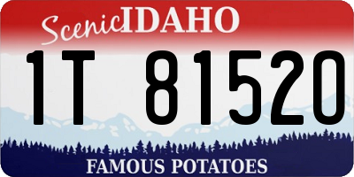 ID license plate 1T8152O