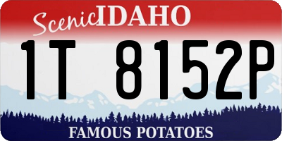 ID license plate 1T8152P
