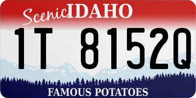 ID license plate 1T8152Q
