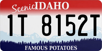 ID license plate 1T8152T