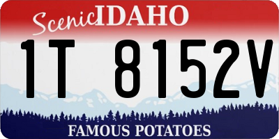 ID license plate 1T8152V