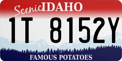 ID license plate 1T8152Y
