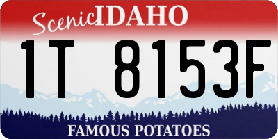 ID license plate 1T8153F