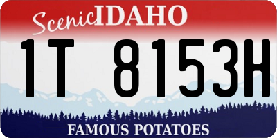 ID license plate 1T8153H