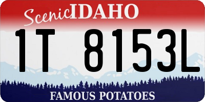 ID license plate 1T8153L