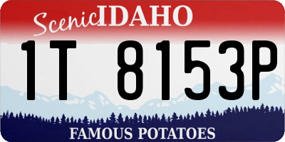 ID license plate 1T8153P