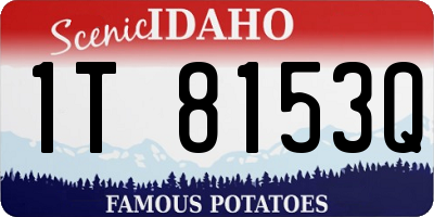 ID license plate 1T8153Q