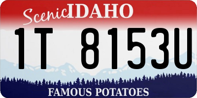 ID license plate 1T8153U