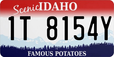 ID license plate 1T8154Y