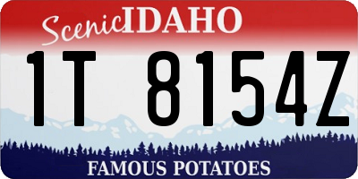 ID license plate 1T8154Z