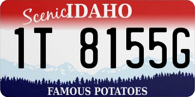 ID license plate 1T8155G